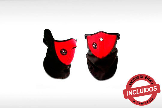 2 máscaras polares Mask Sports en rojo y/o azul ¡Protégete del frío!