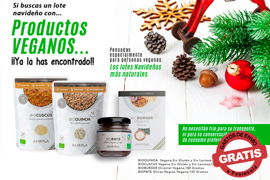 Lote vegano ecológico especial Navidad ¡No renuncies a nada!