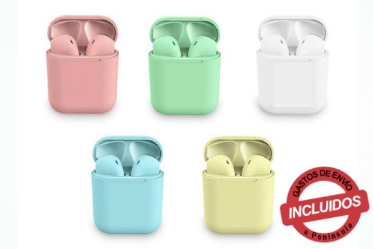 Auriculares inalámbricos bluetooth 5.0 en elegantes colores