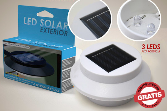 Luz Led solar exterior