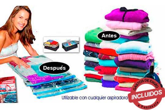 bolsas para guardar ropa al vacío