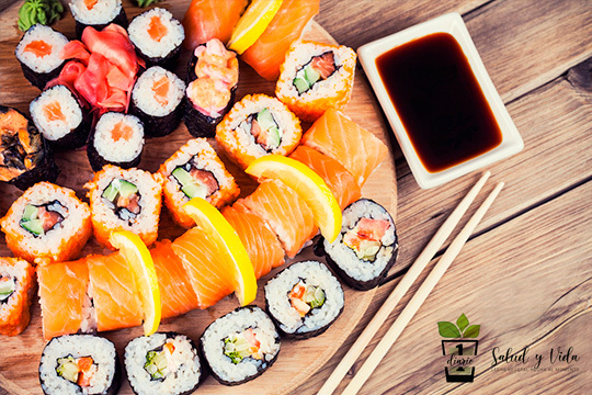 Bandeja de Sushi en Bio Oriental ¡19 piezas para recoger! (Abando)
