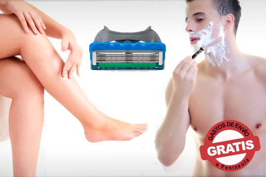 Pack de 12 recambios compatibles con Gillette Fusión 