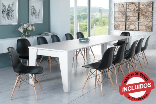 Consola de comedor extensible en varias medidas