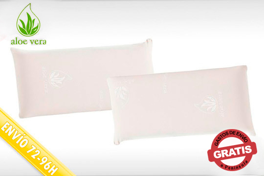 almohada de lámina y copos de viscoelástica 