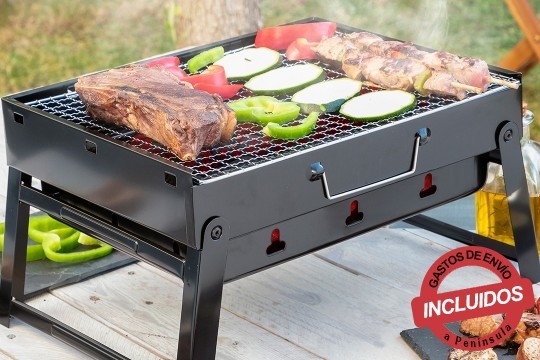 BARBACOA PLEGABLE PORTÁTIL PARA CARBÓN